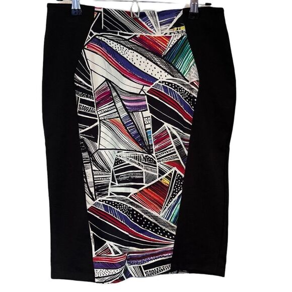 LIMITED COLLECTION Geometric Colorful Cotton Pencil Skirt.Size UK 12 =M - Picture 1 of 11